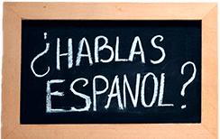 Sign reading hablas espanol